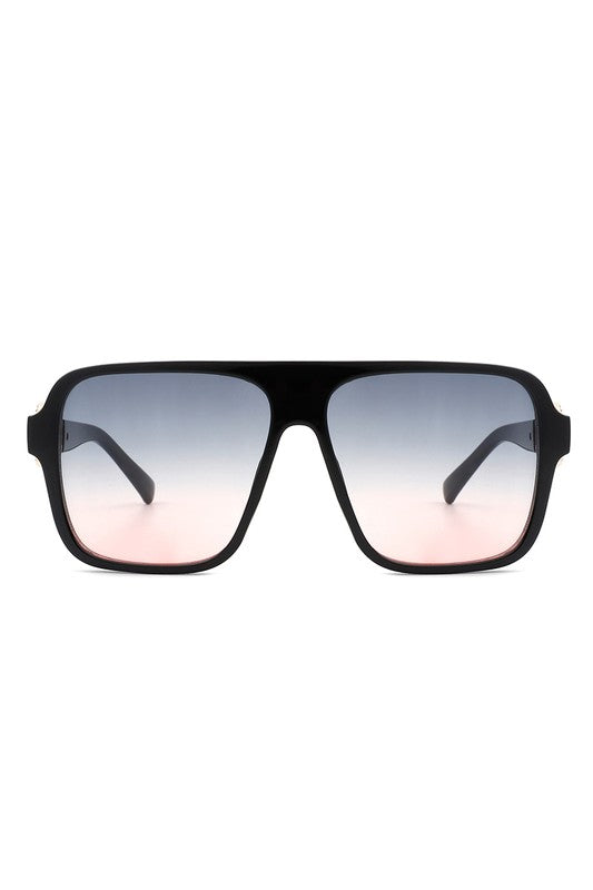 Retro Square Aviator Sunglasses
