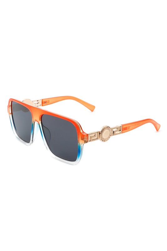 Retro Square Aviator Sunglasses