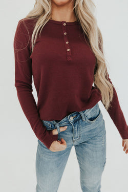 Perfectly Imperfect Henley Top