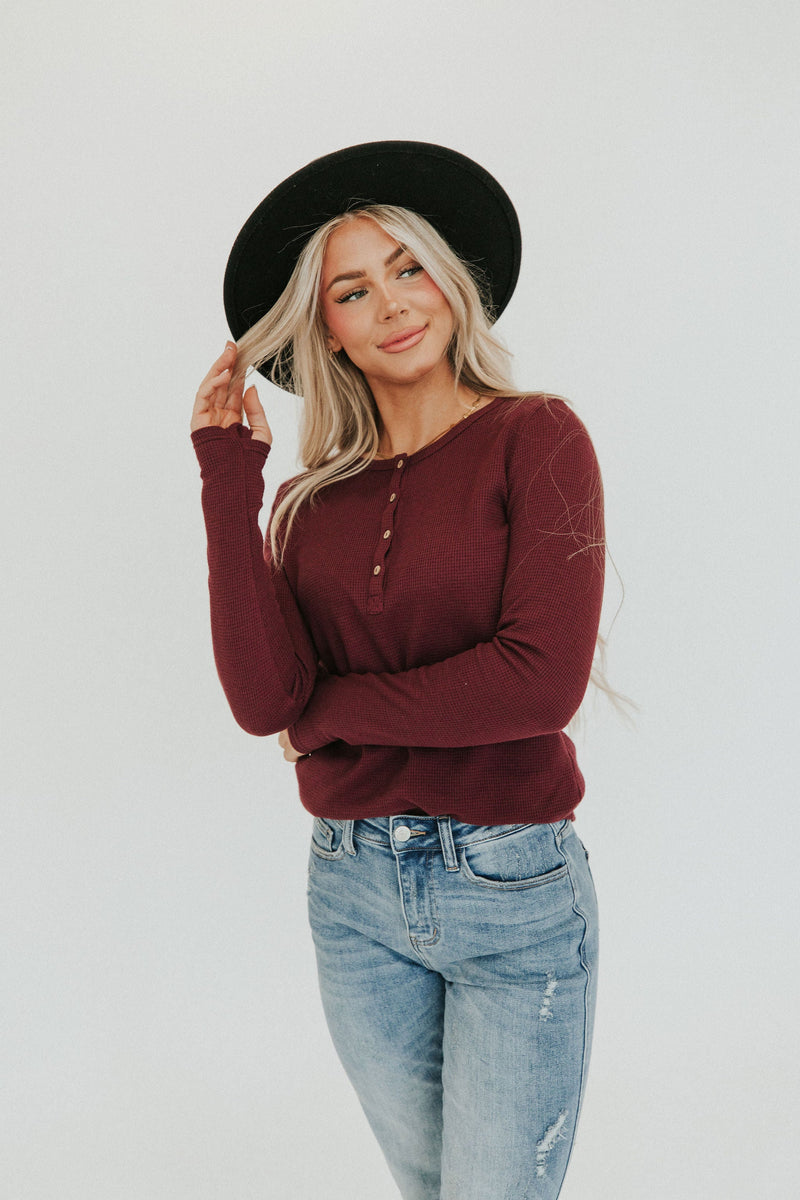 Perfectly Imperfect Henley Top