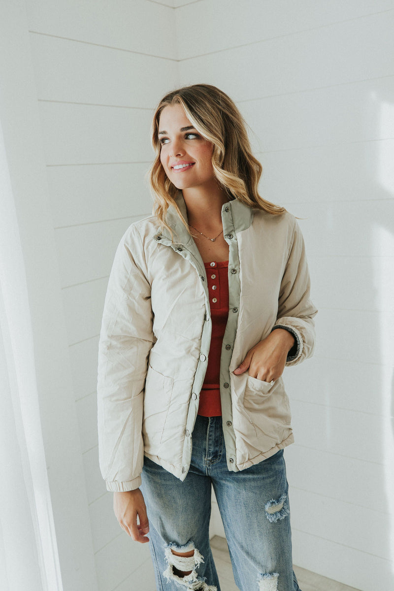 Moving On Reversible Puffer Jacket