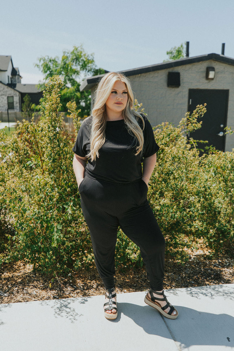 All For You Short Sleeve Jumpsuit
