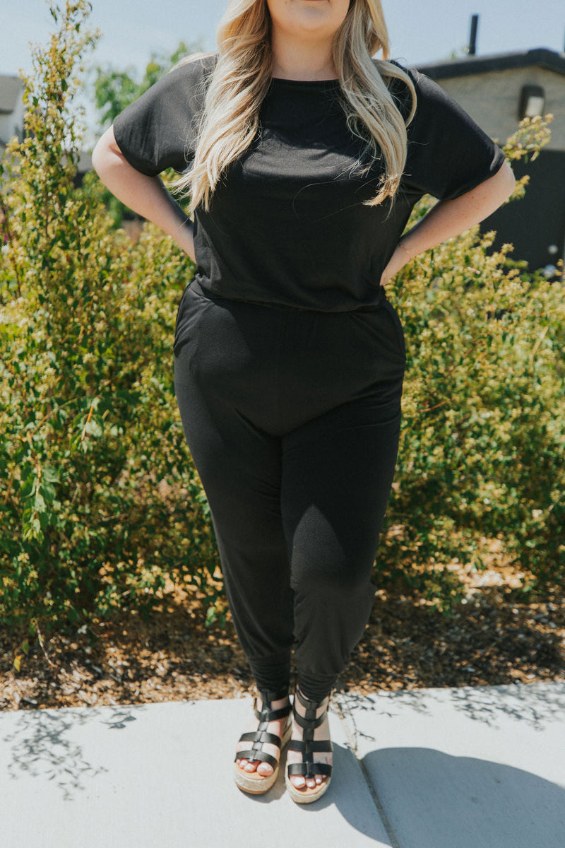 All For You Short Sleeve Jumpsuit