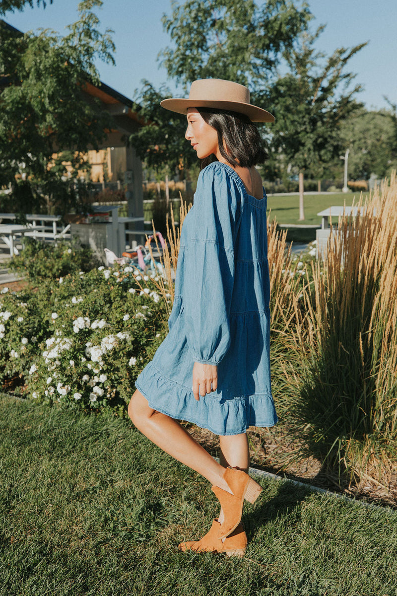 On Your Side Denim Dress