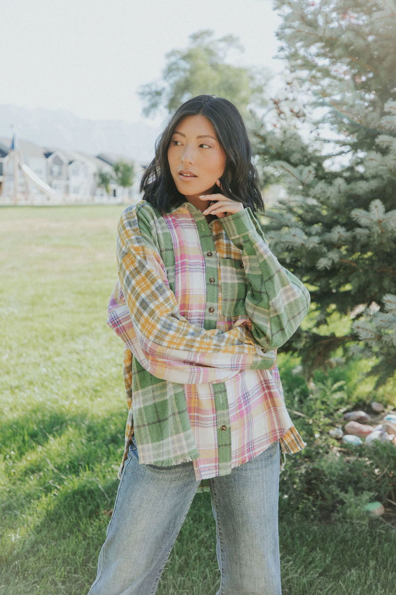 Near To Your Heart Plaid Shacket