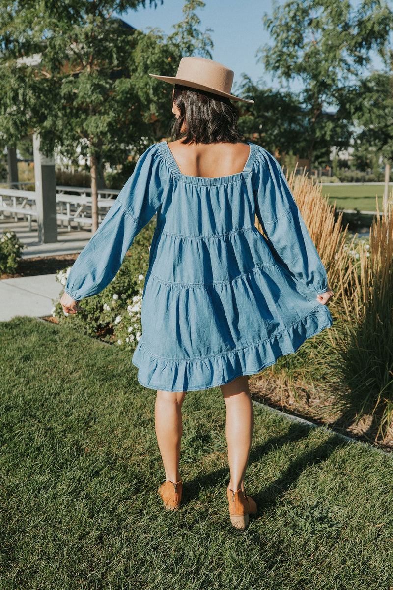 On Your Side Denim Dress