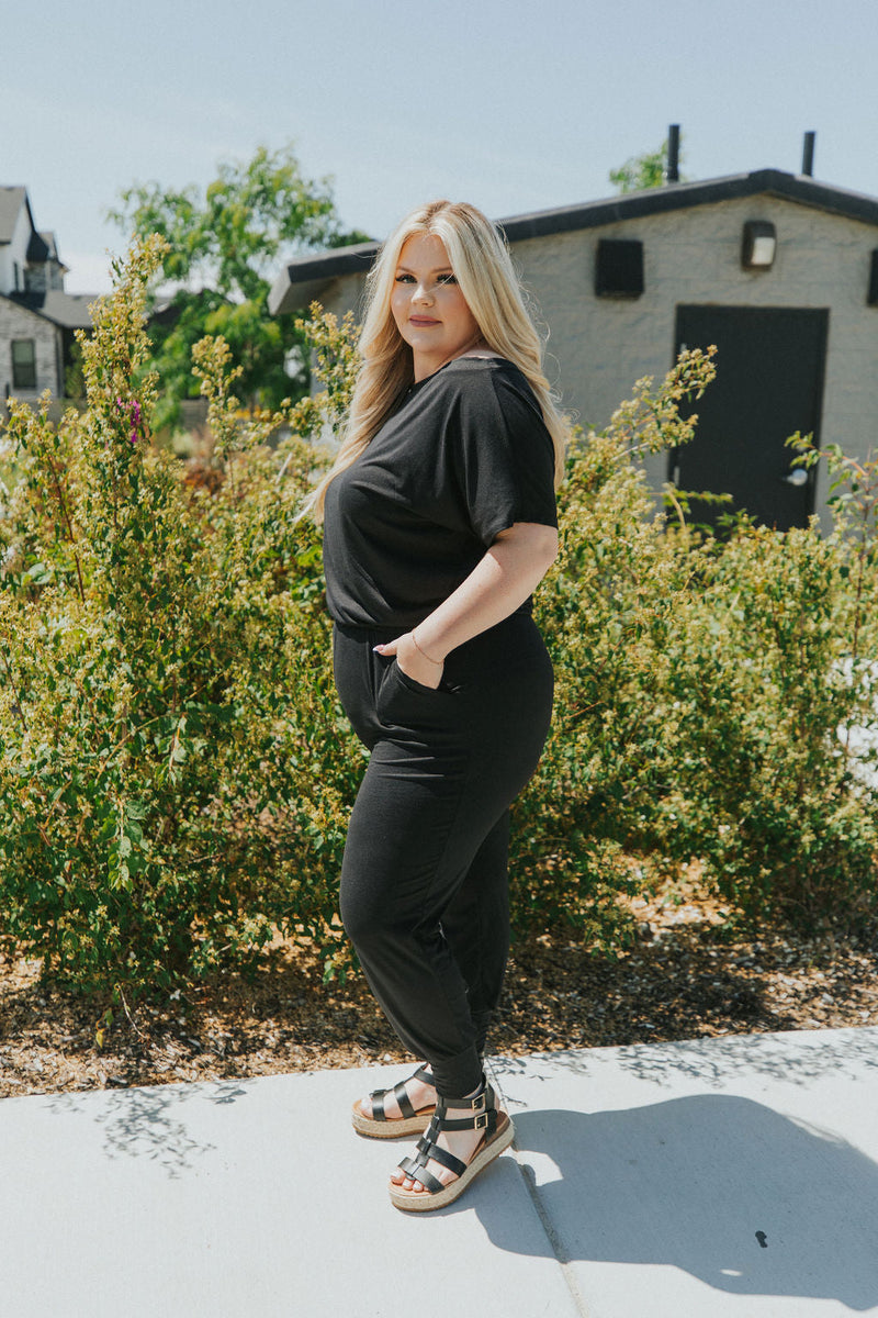 All For You Short Sleeve Jumpsuit