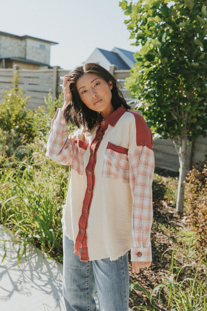 What A Flirt Plaid Shacket