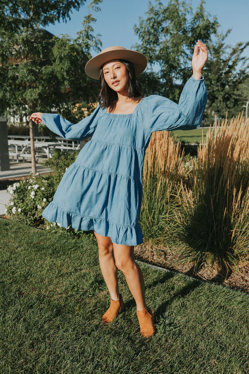 On Your Side Denim Dress