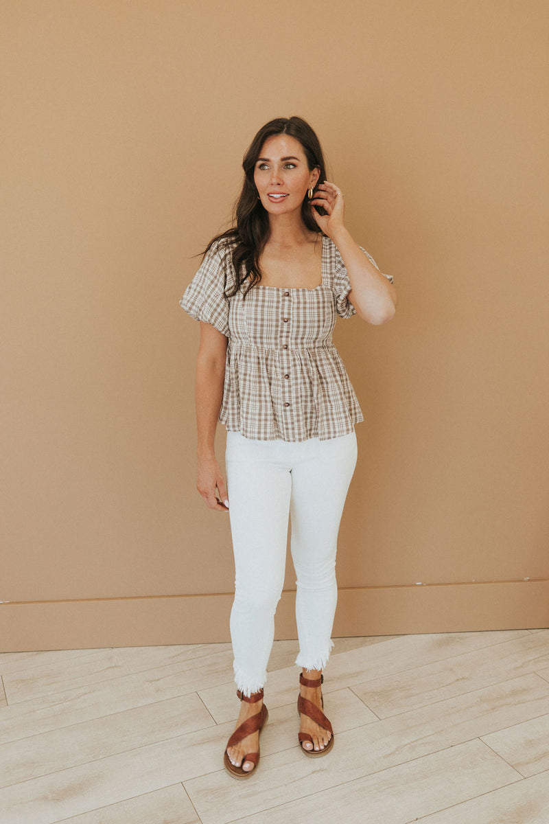 Bring It All Back Peplum Top