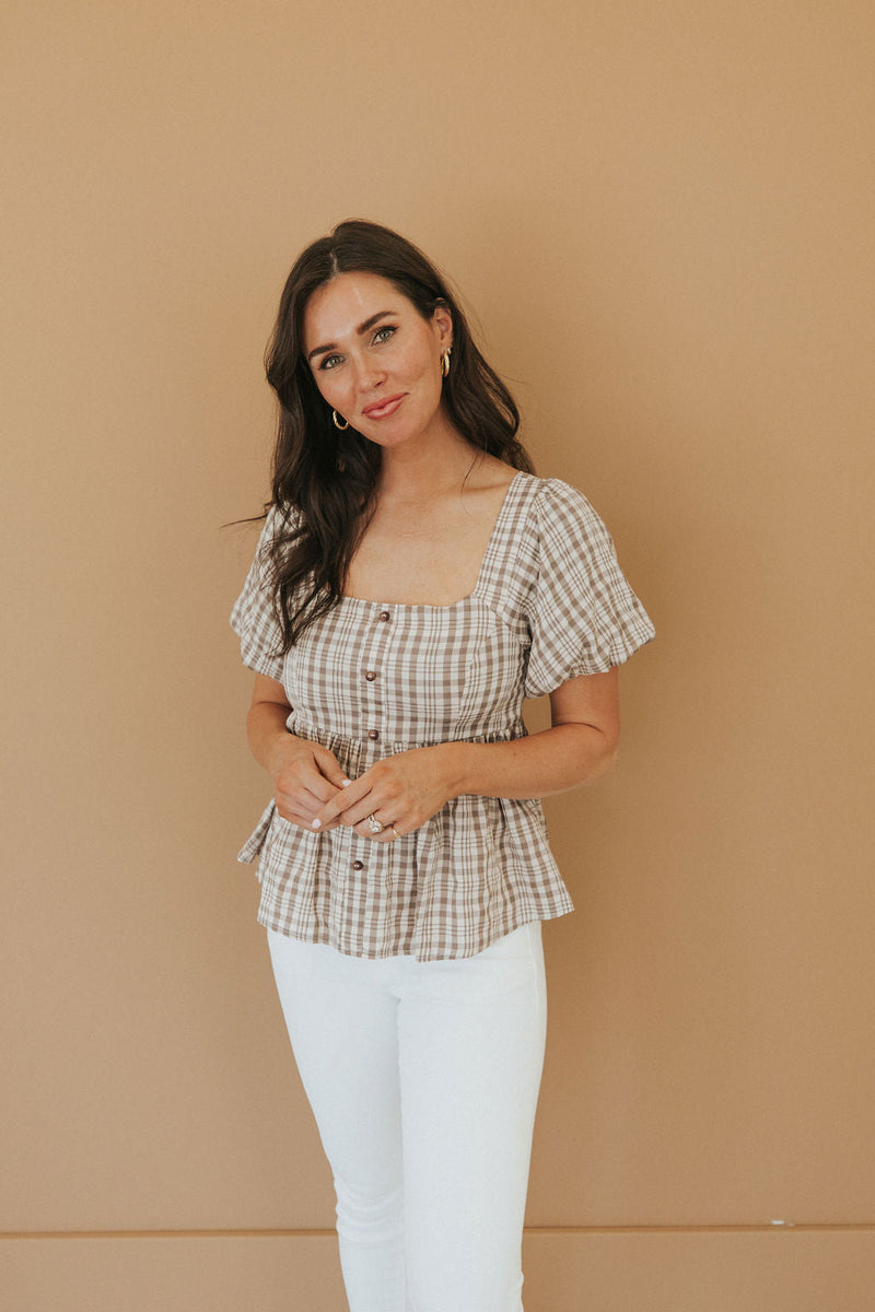 Bring It All Back Peplum Top