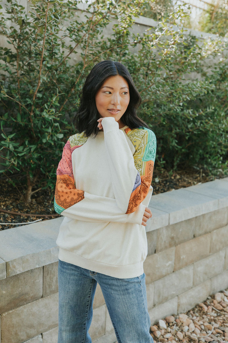 Really Feeling It Color Block Pullover