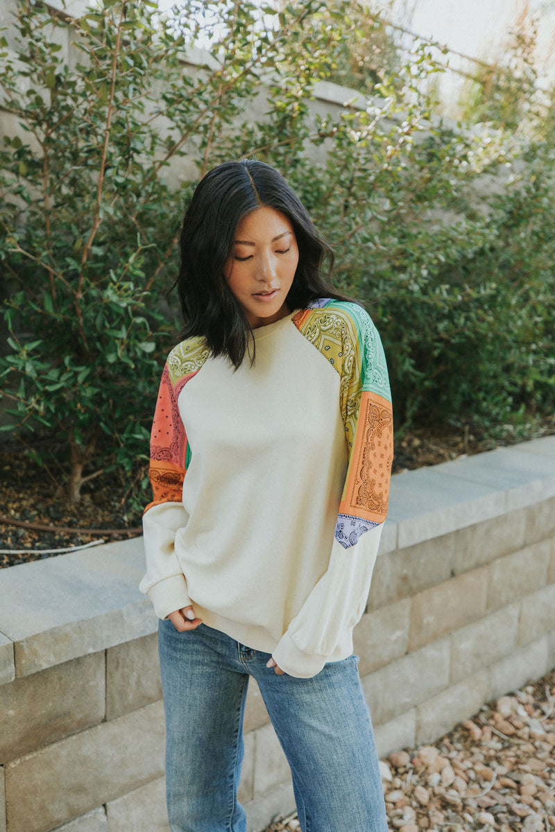 Really Feeling It Color Block Pullover