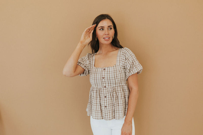 Bring It All Back Peplum Top