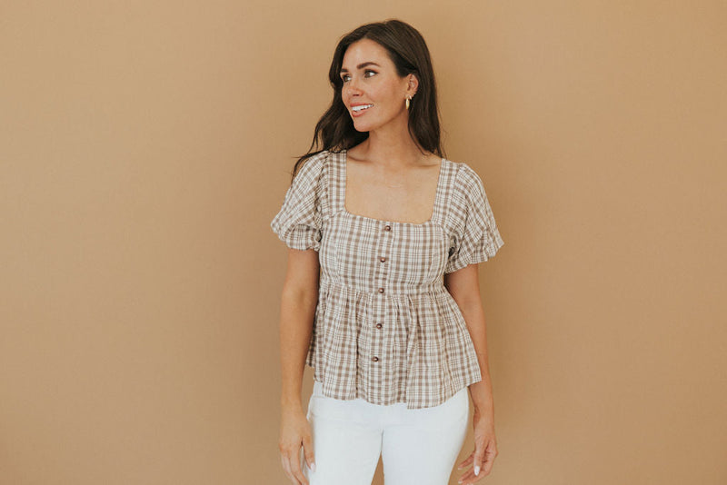 Bring It All Back Peplum Top