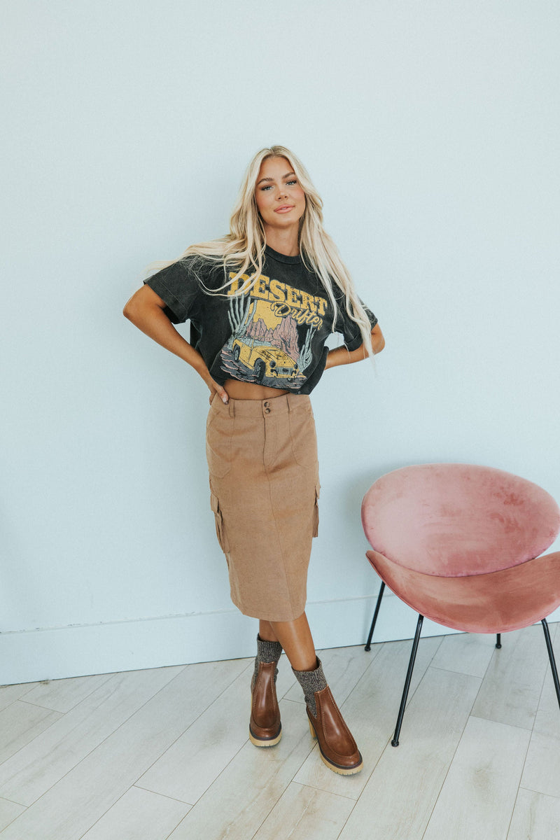 See You There Cargo Skirt