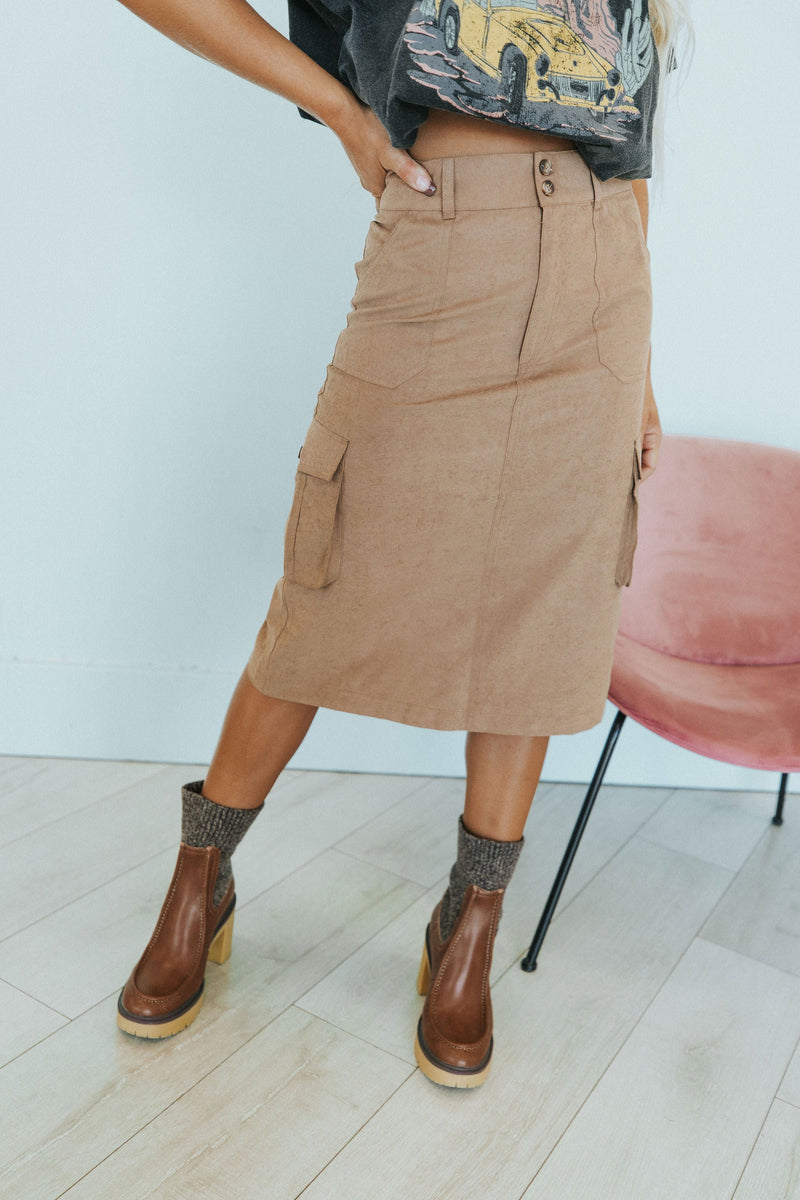 See You There Cargo Skirt
