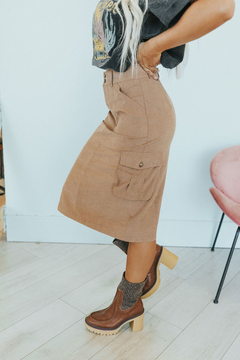 See You There Cargo Skirt