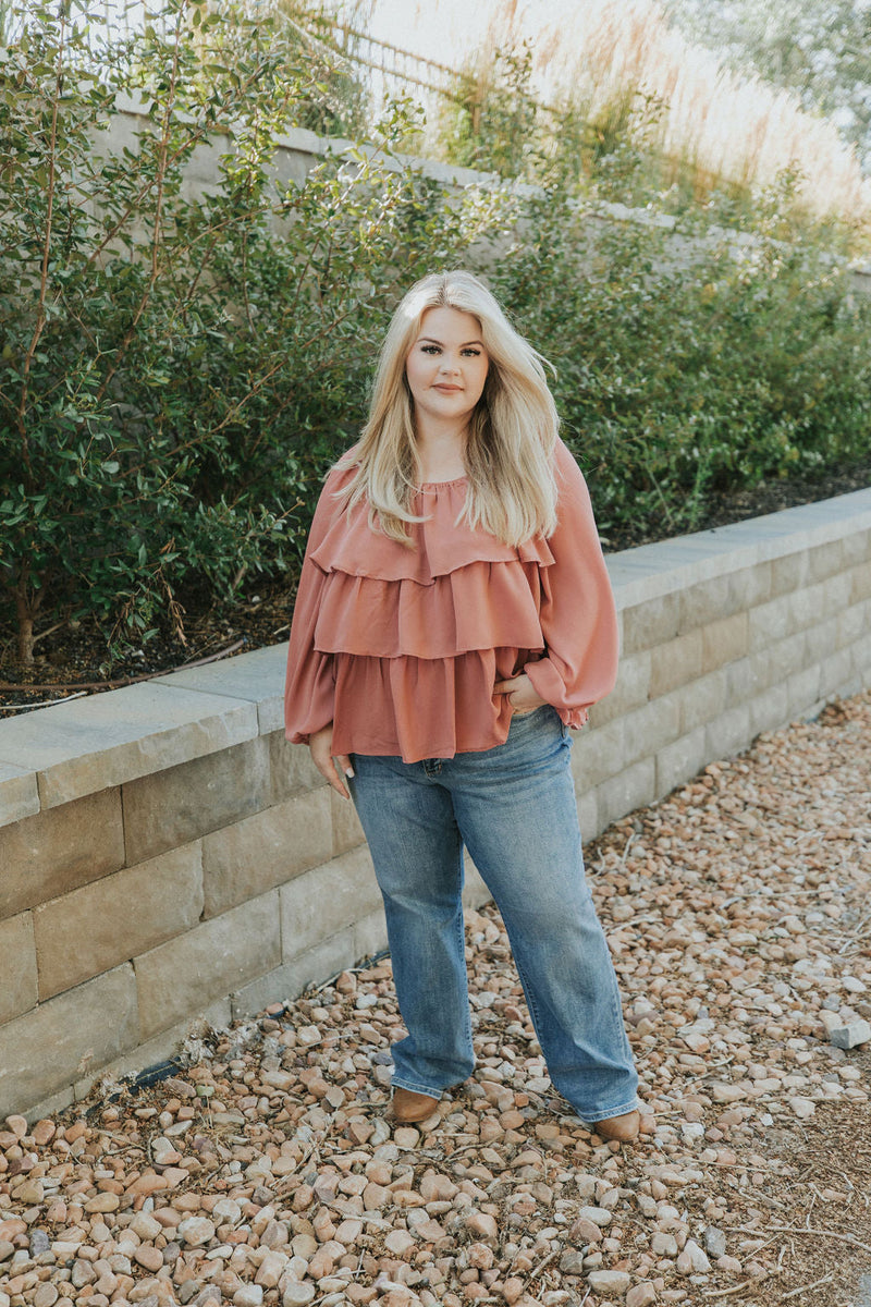 I Believe In You Ruffle Top
