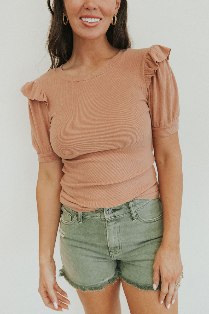 Give You A Ring Bubble Sleeve Top