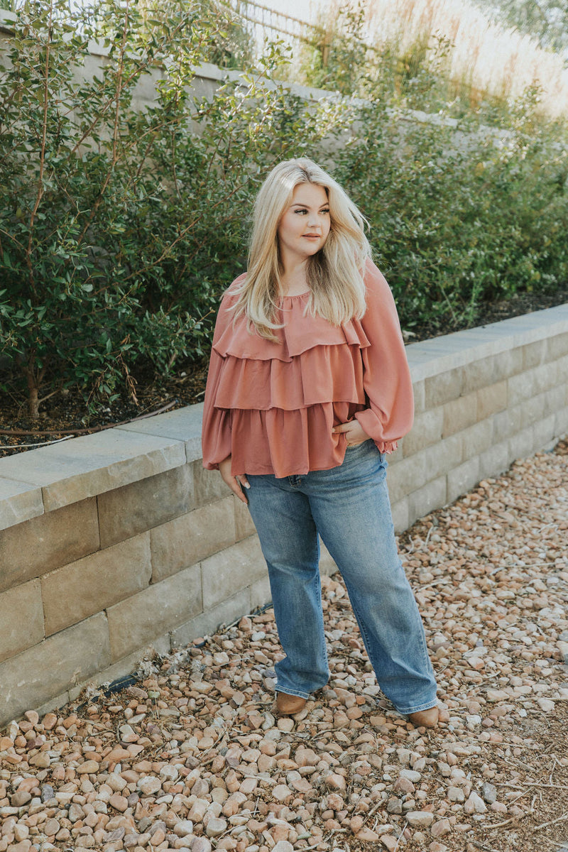 I Believe In You Ruffle Top