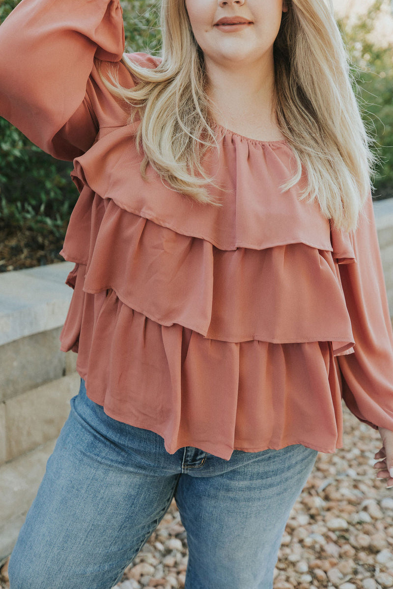 I Believe In You Ruffle Top
