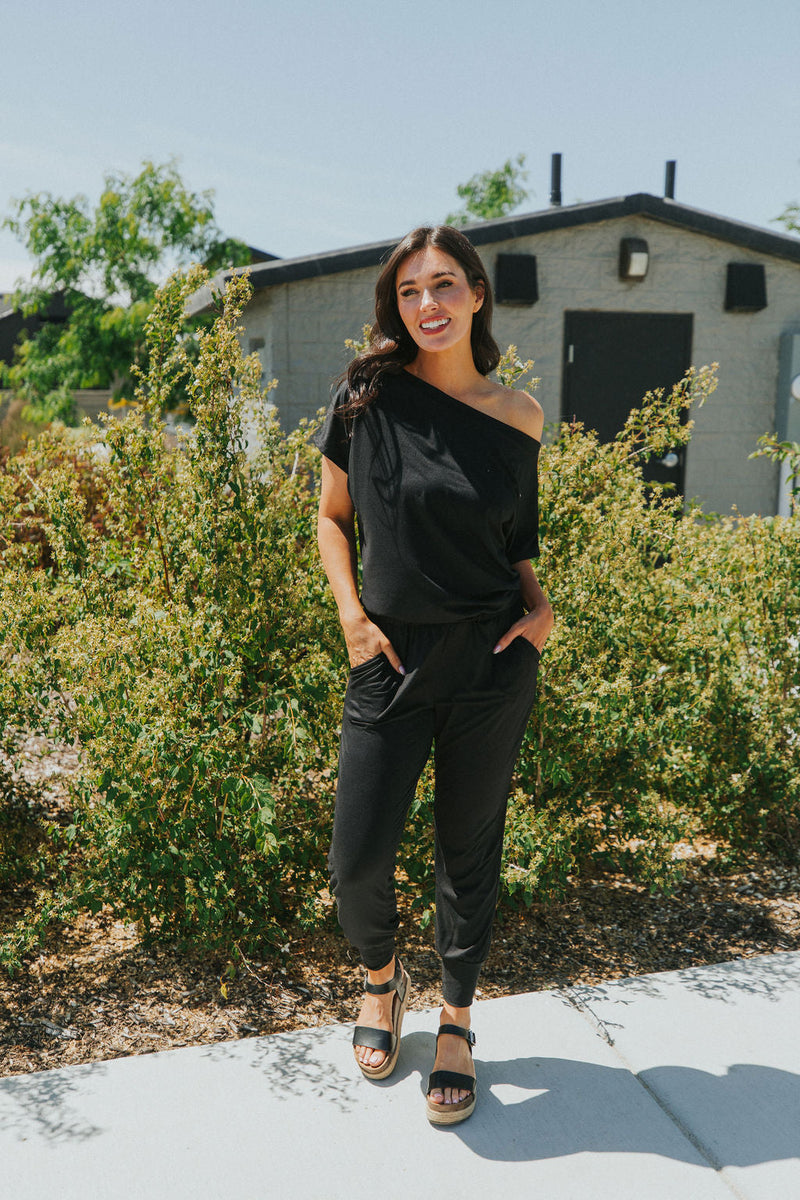 All For You Short Sleeve Jumpsuit