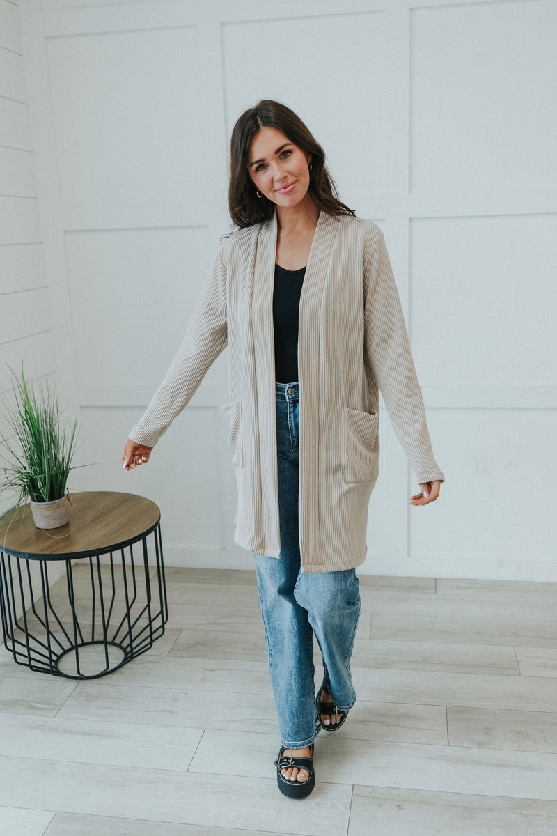 Reese Ribbed Cardigan