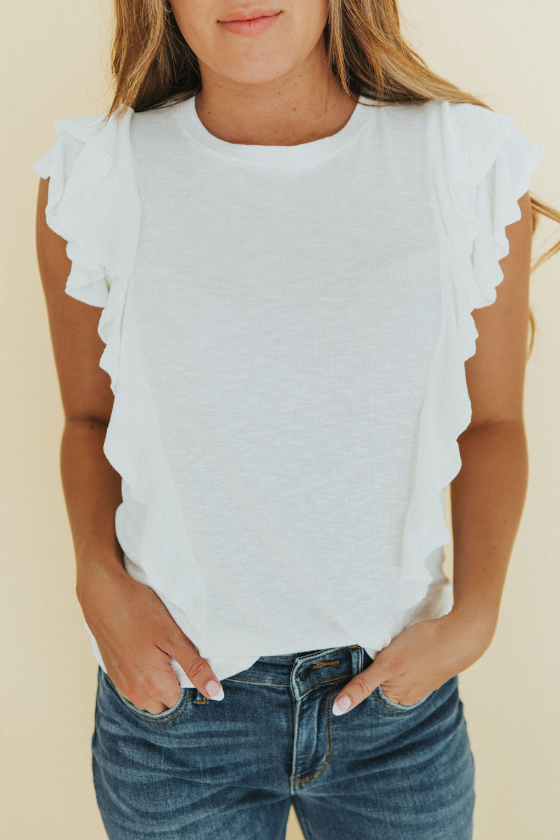 Reach Out Ruffle Top