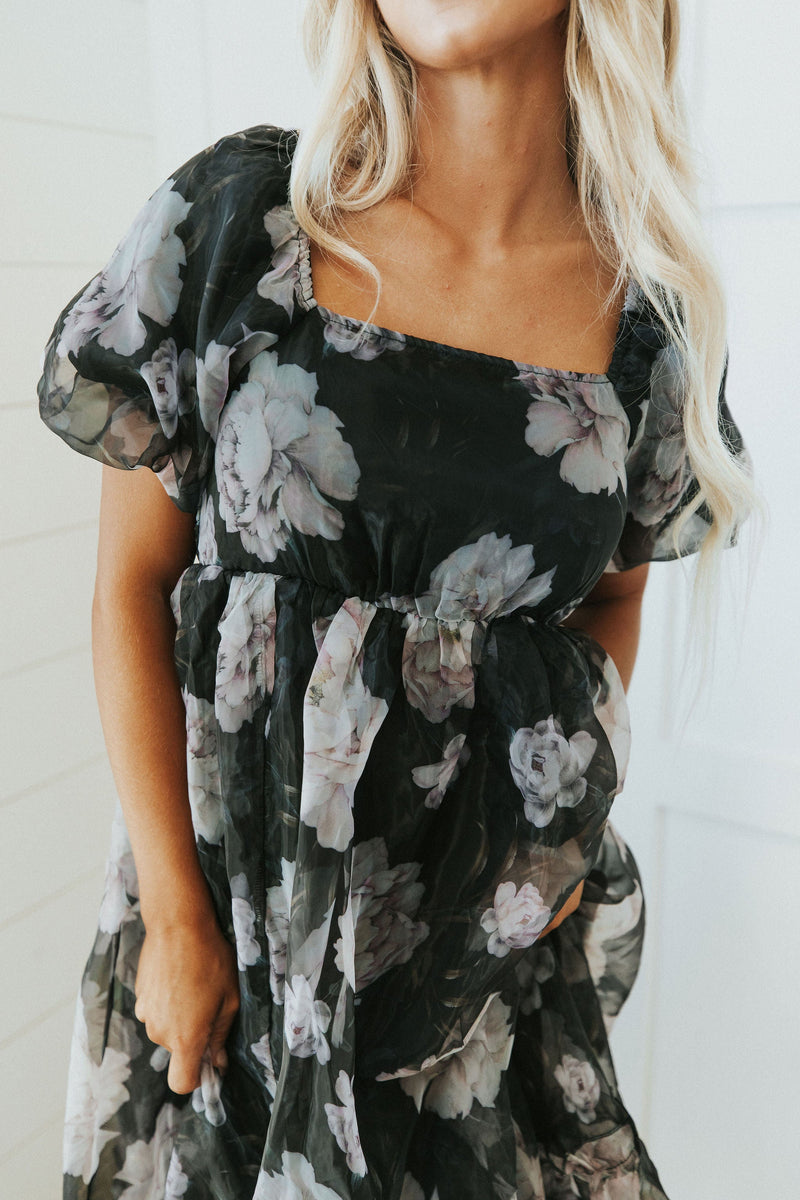 All Love Floral Puff Sleeve Dress