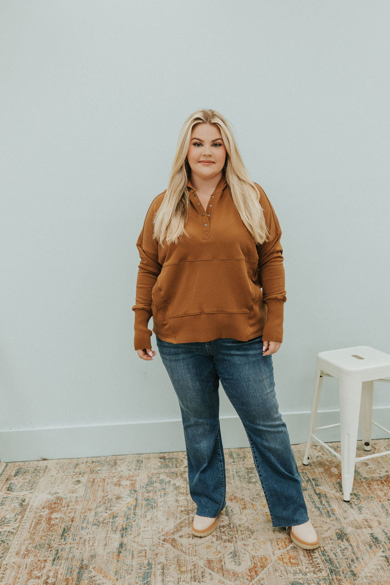 Refined Relaxation Pullover - Camel