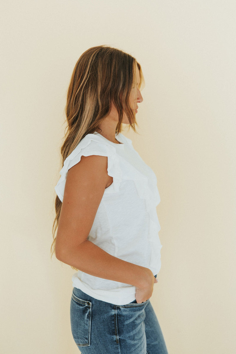 Reach Out Ruffle Top