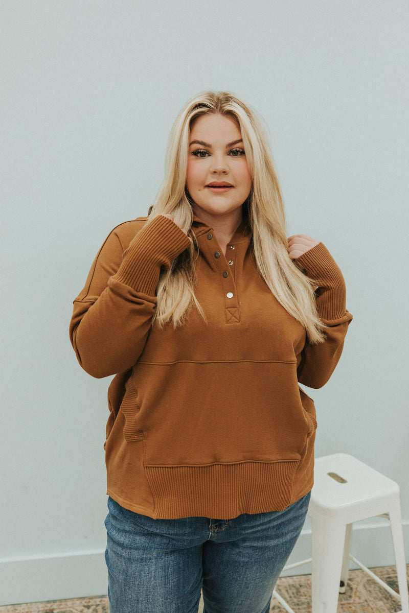 Refined Relaxation Pullover - Camel
