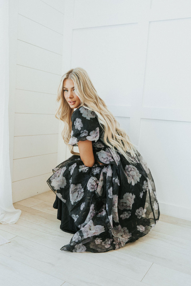 All Love Floral Puff Sleeve Dress