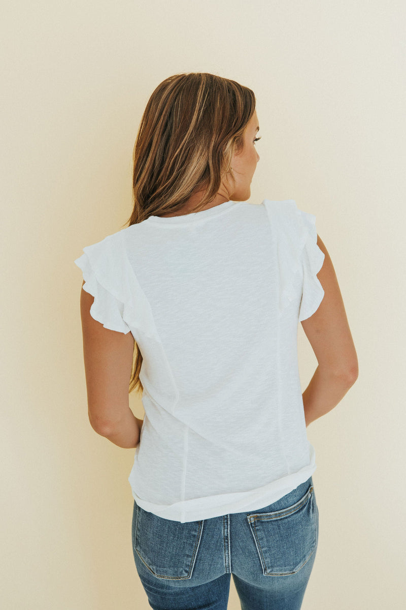 Reach Out Ruffle Top