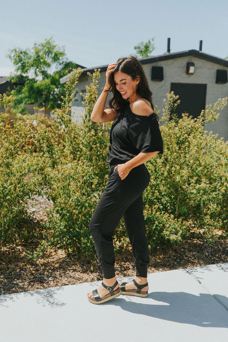 All For You Short Sleeve Jumpsuit