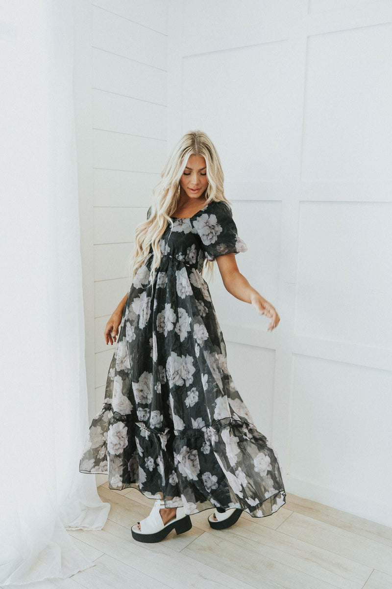 All Love Floral Puff Sleeve Dress