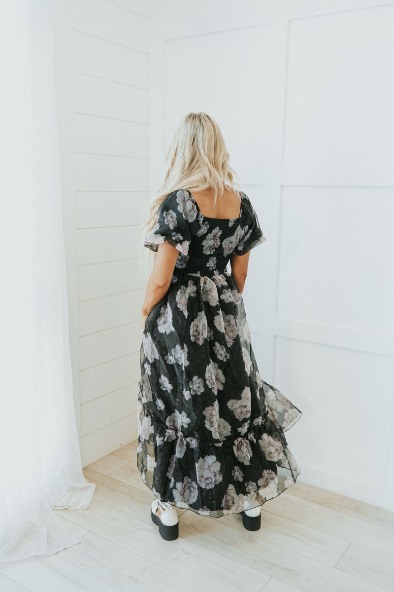 All Love Floral Puff Sleeve Dress