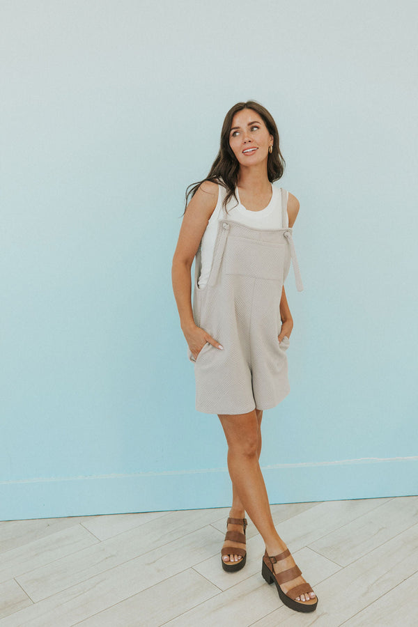 Let It All Go Overall Shorts