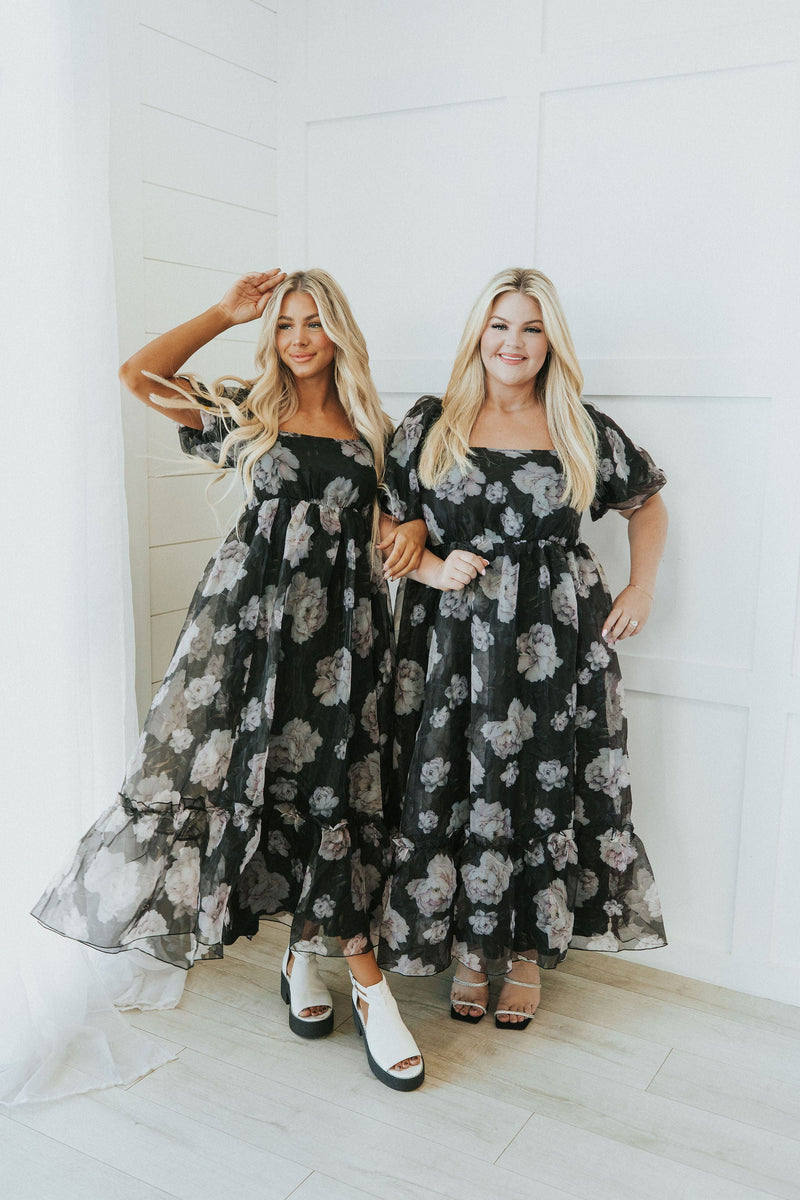 All Love Floral Puff Sleeve Dress