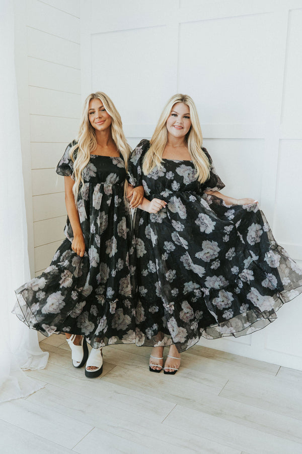 All Love Floral Puff Sleeve Dress