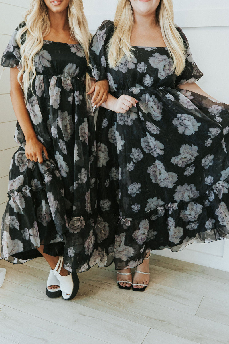 All Love Floral Puff Sleeve Dress