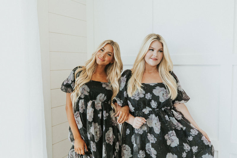 All Love Floral Puff Sleeve Dress