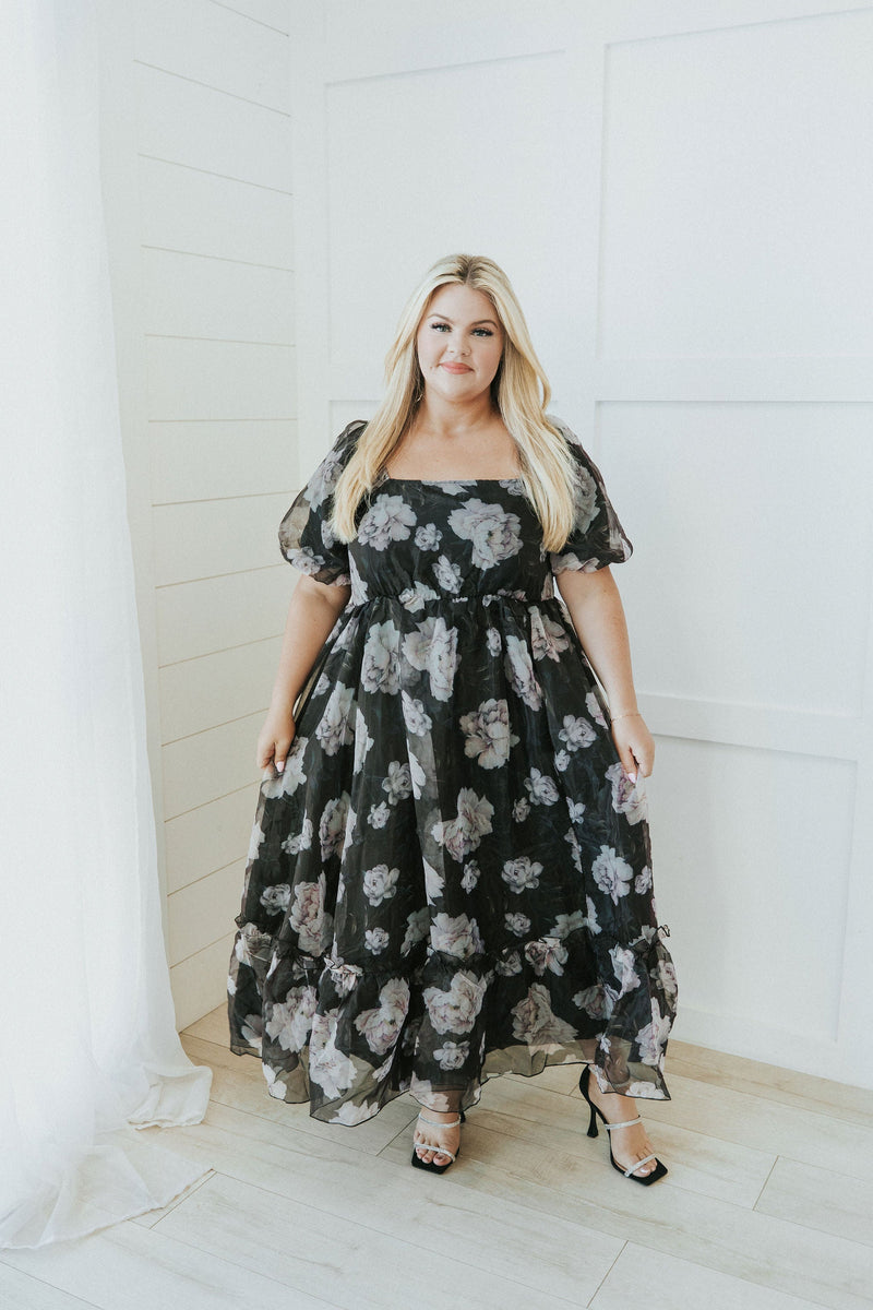 All Love Floral Puff Sleeve Dress
