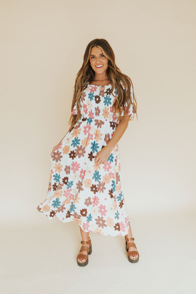 Think It Through Floral Dress