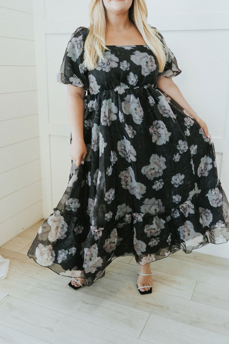 All Love Floral Puff Sleeve Dress