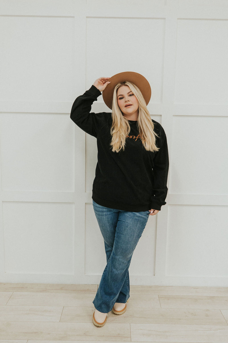 "Spooky" Halloween Corduroy Pullover