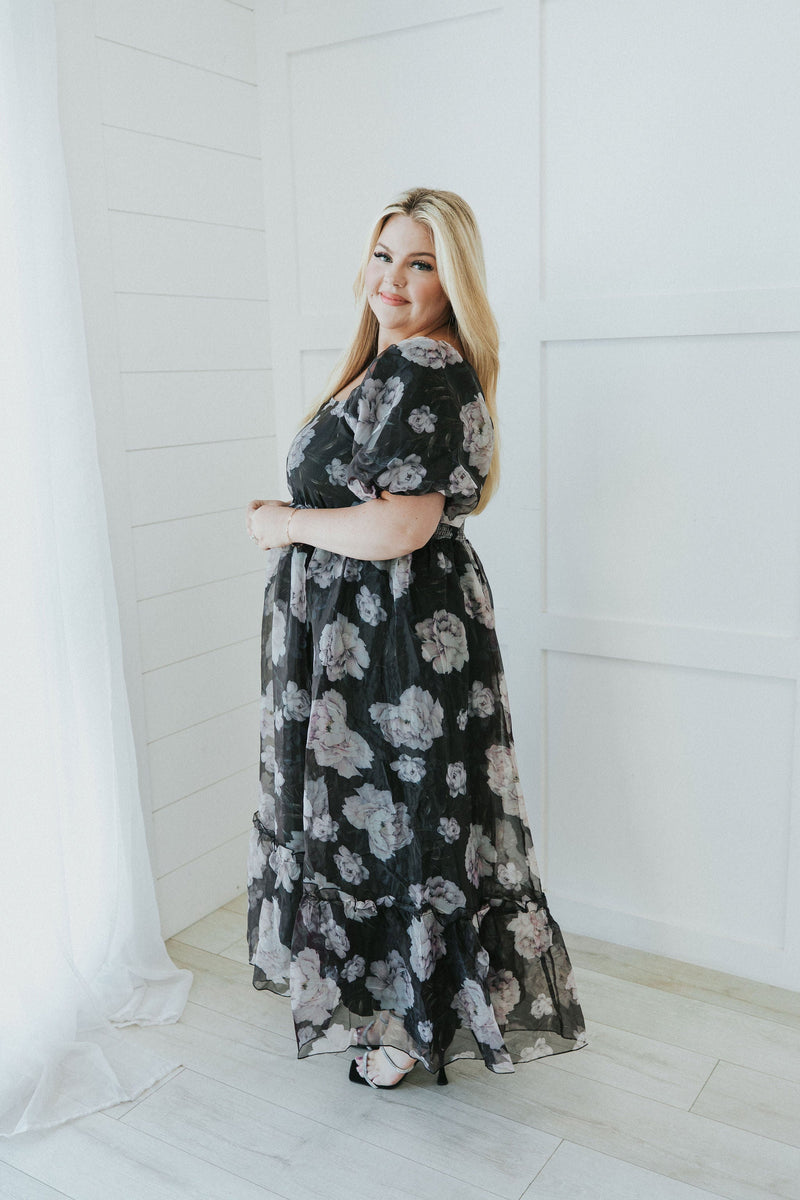 All Love Floral Puff Sleeve Dress