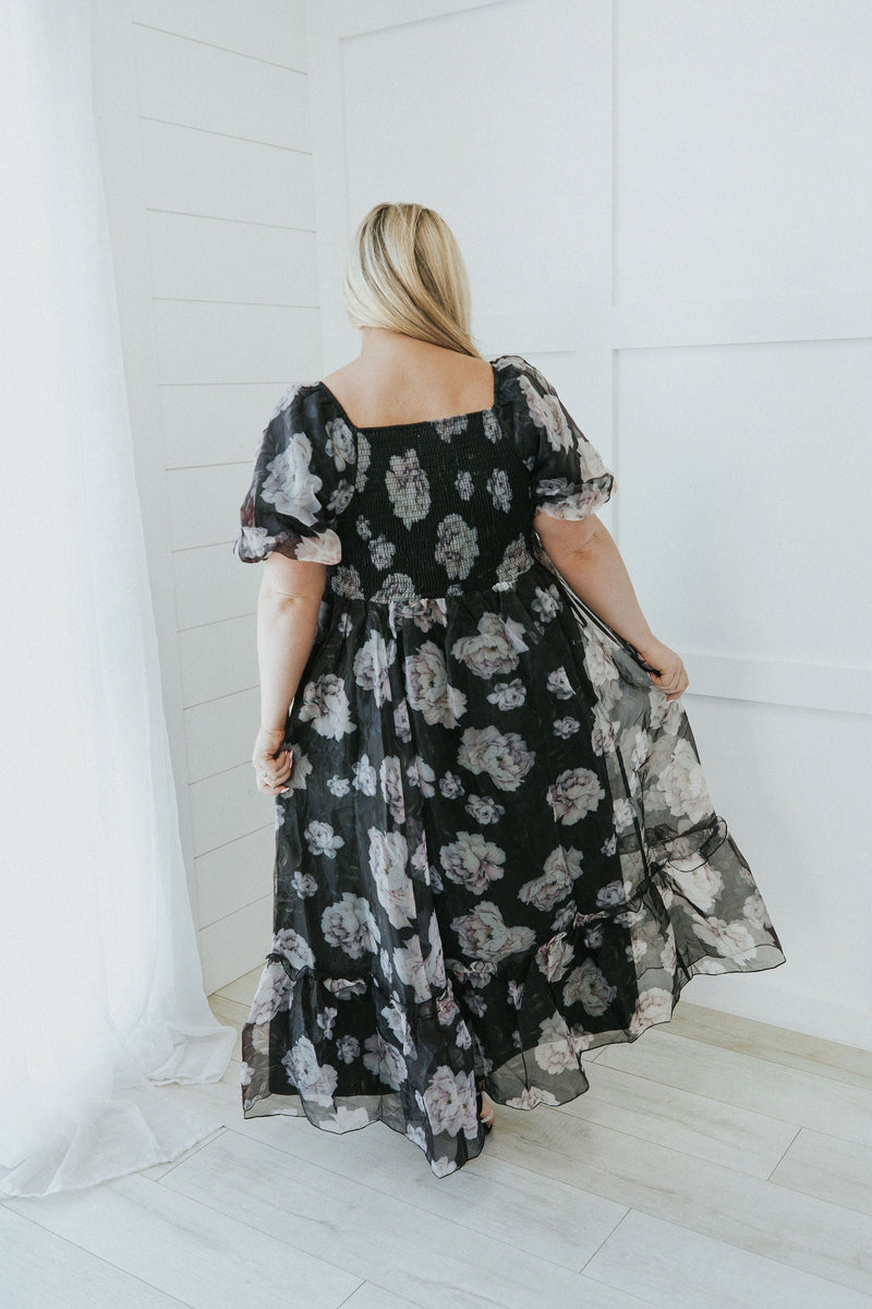 All Love Floral Puff Sleeve Dress