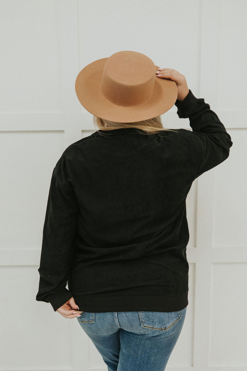 "Spooky" Halloween Corduroy Pullover